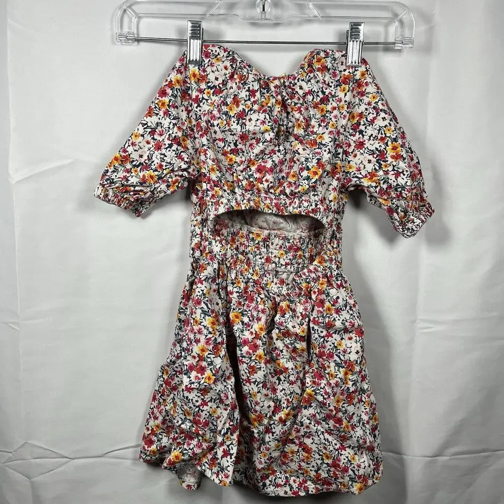Old navy 4T bundle of 2 dresses floral striped casual summer spring